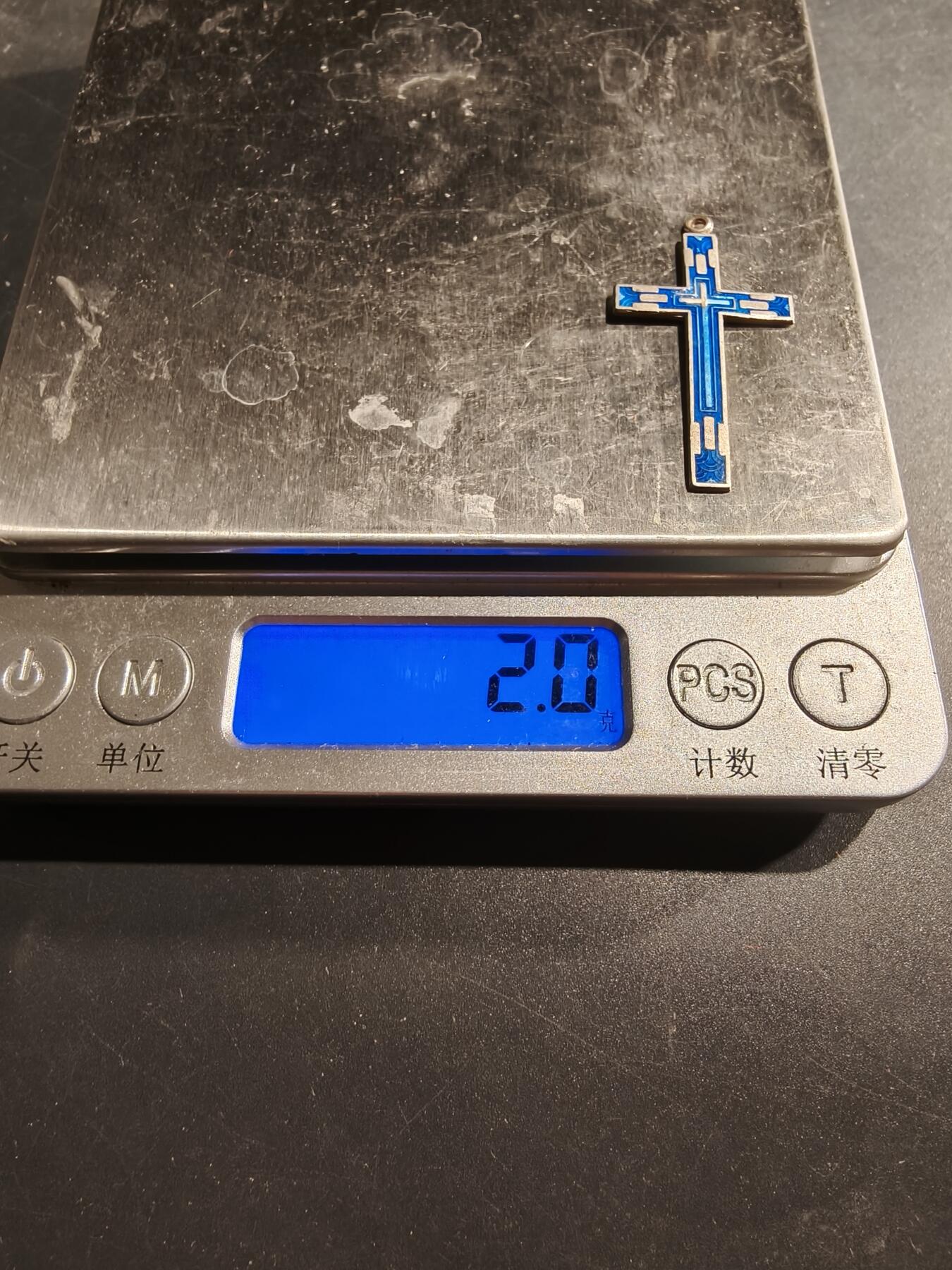 老王徽章第181期 英国十字架    925银珐琅    2g