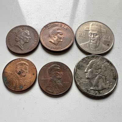 🌹外币初藏🌹🐯2026年第18场 快递将在12号停运 年前需发货的抓紧 ，年后正月十五恢复发货 - 散币6枚