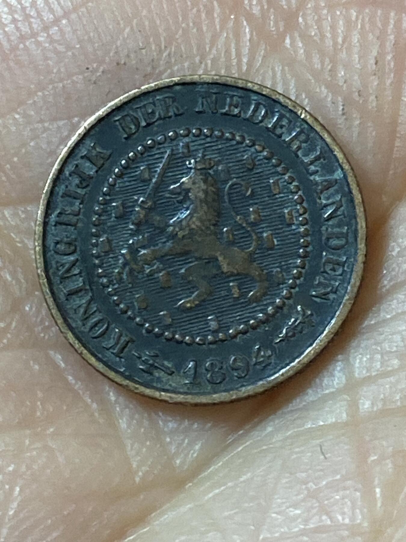 2026年第二十一场(总第一百九十场）外国好品散币场(免佣金) 荷兰🇳🇱1894年1/2分(威廉明娜女王第一版，Halberd–长戟标)