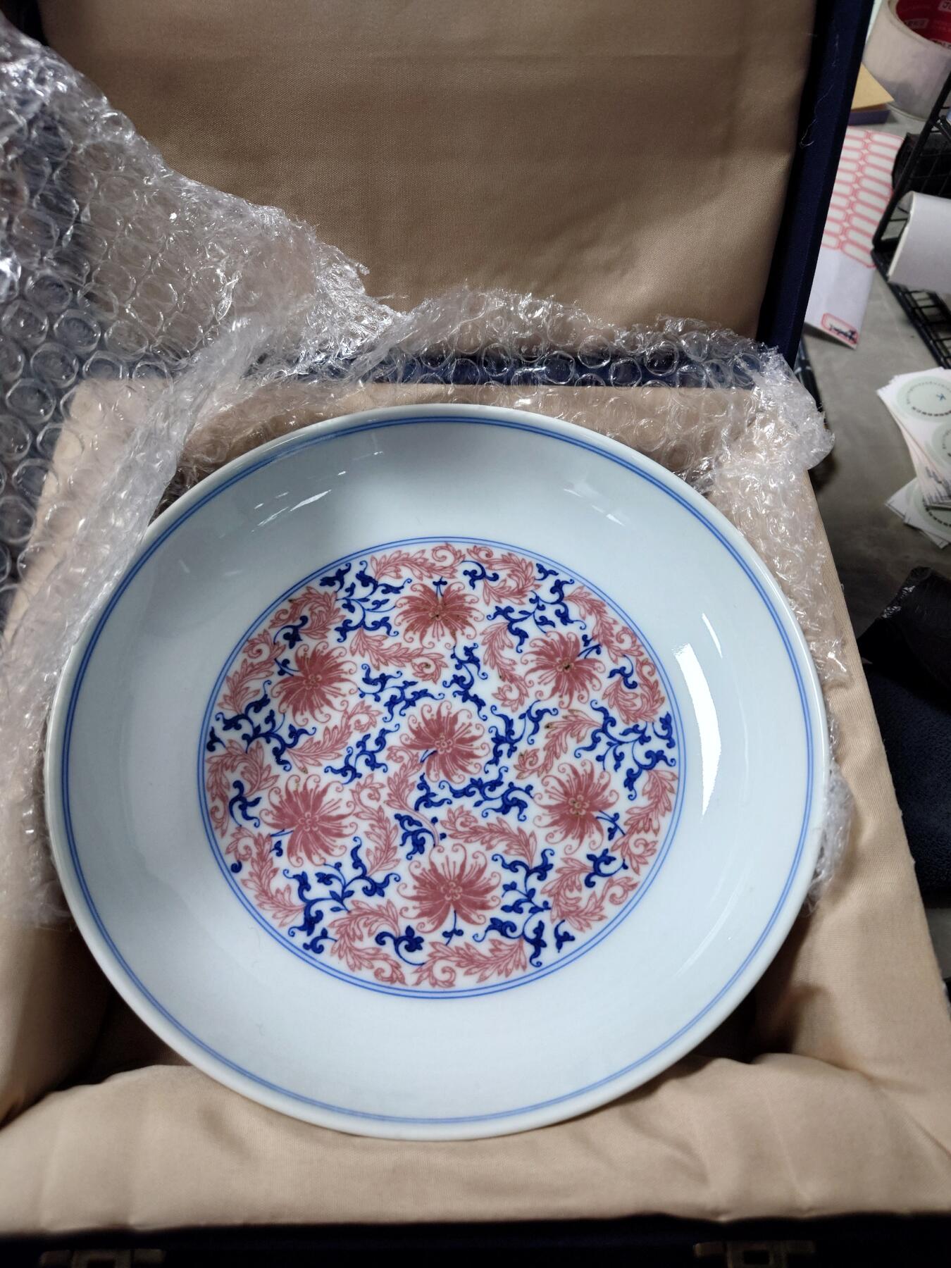 清代 雍正 青花盘