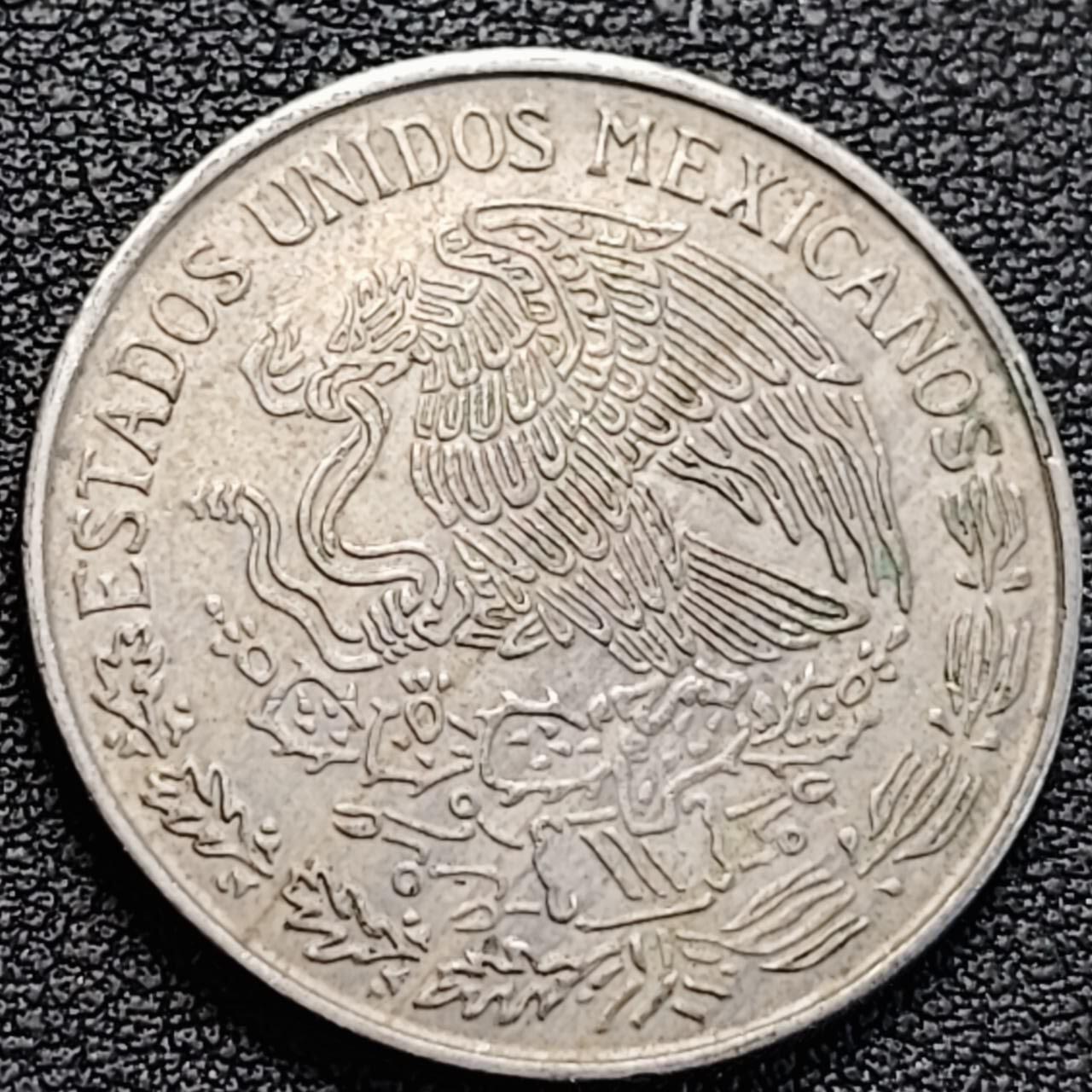 泉币菌-第186场- 小年快乐 精品福利场（本周五和之前的 2月14日发货） 1971年墨西哥早期1比索大镍币 29mm 独立战争领袖莫雷洛斯 鹰蛇徽