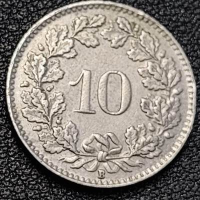 泉币菌-第188场- 迎 情人节专场 本场拍品多 请提前出价（本周五和之前拍的 2月14日发货） - 二战时期 1940 瑞士10生丁10分女神 19mm