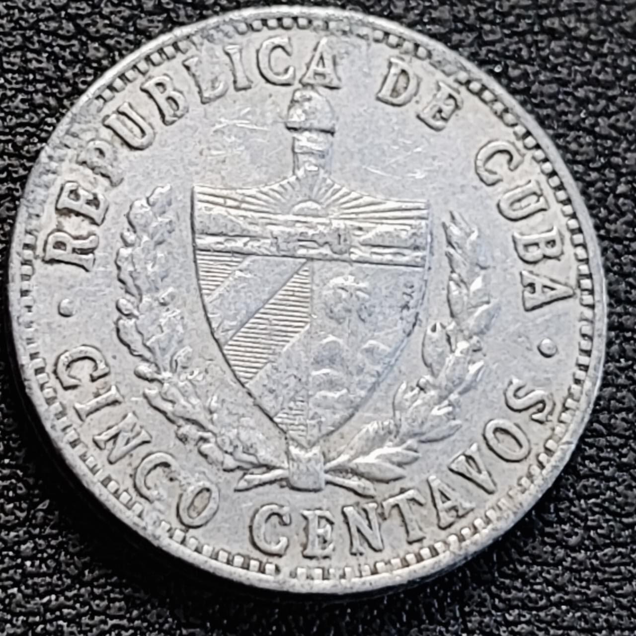 泉币菌-第186场- 小年快乐 精品福利场（本周五和之前的 2月14日发货） 古巴1968年5分铝制币 21.21毫米 1.5克 铜钱纪念币