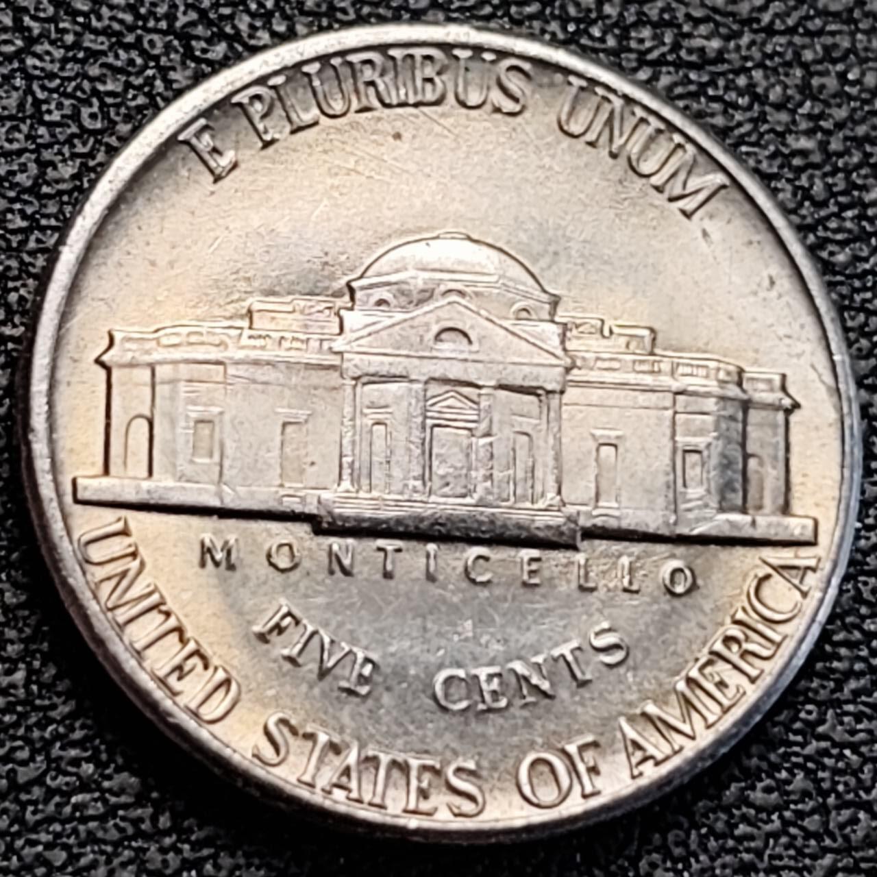 泉币菌-第186场- 小年快乐 精品福利场（本周五和之前的 2月14日发货） 原光极美 美国1977年5美分纪念币 杰斐逊 及 故居蒙蒂塞洛庄园 21mm