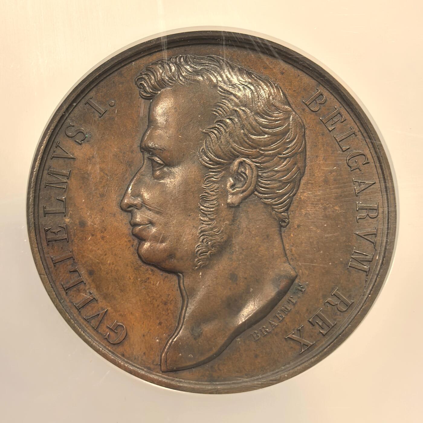 博洋堂蛇年收官专场暨第161期（全场包邮） NGC MS62BN 荷兰1830年艺术与工业博物馆纪念大铜章