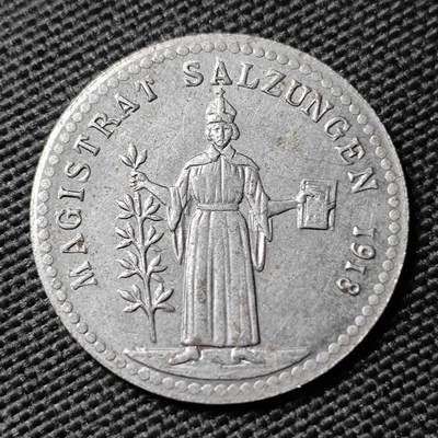 KK钱币收藏小铺  第397期 百期特怕（四拍之一） 2月预留时间 周末发货 -  1918 德紧Salzungen10芬尼铁币