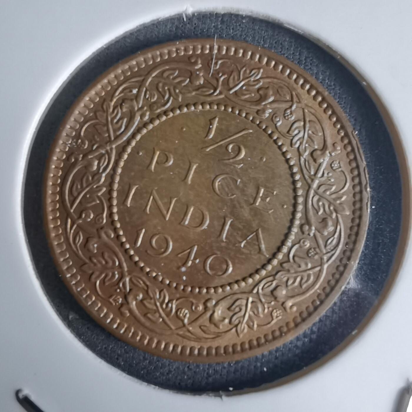 沼泽如烟--第990场 英属印度1940年二分之一派斯