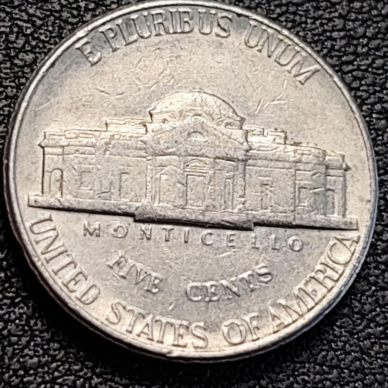 泉币菌-第186场- 小年快乐 精品福利场（本周五和之前的 2月14日发货） 美国1994年5美分纪念币 杰斐逊 及 故居蒙蒂塞洛庄园 21mm 