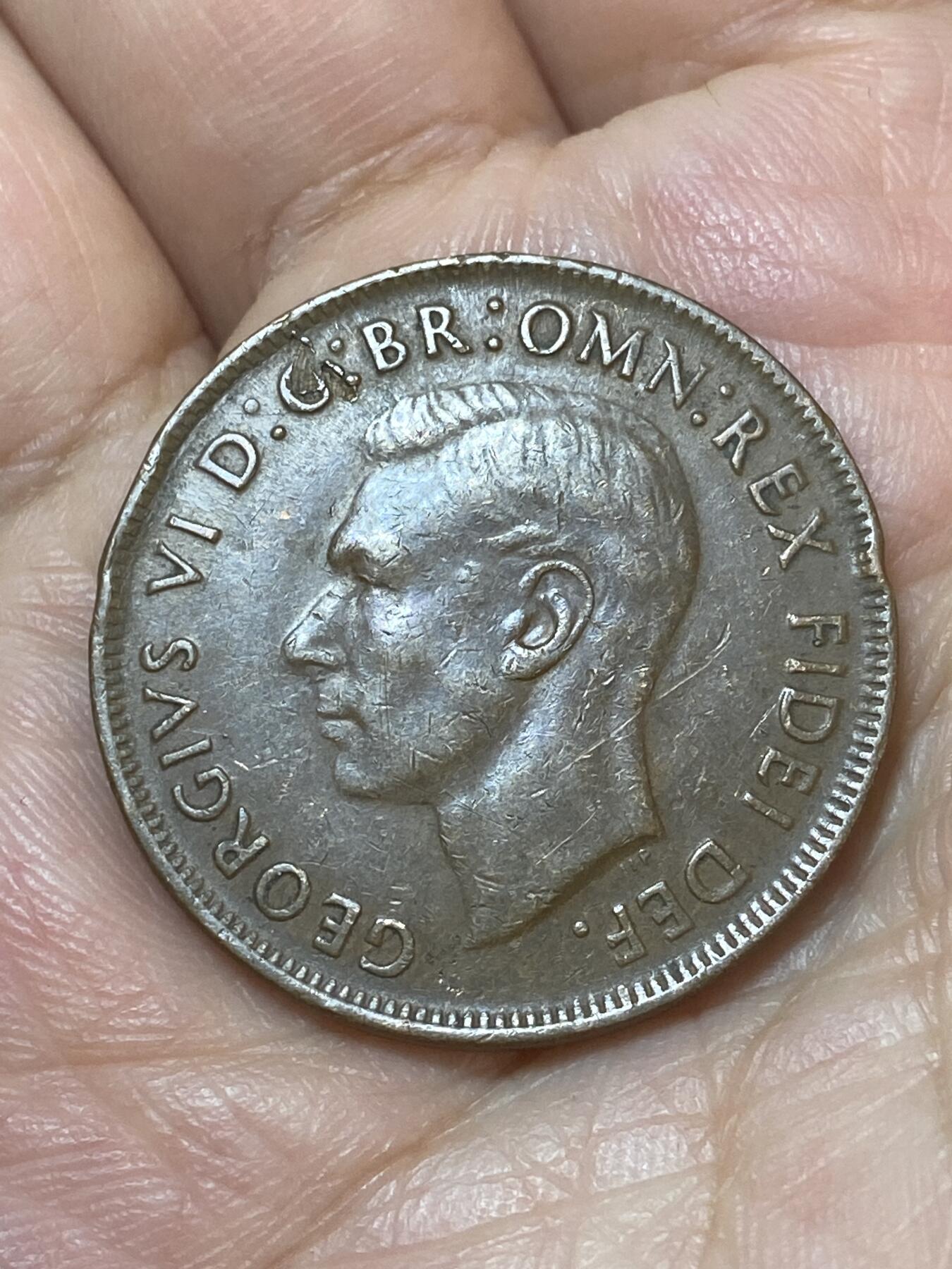 2026年第二十二场(总第一百九十一场）外国好品散币场(免佣金) 澳大利亚🇦🇺1952年1便士(乔治六世第二版，m版墨尔本造)