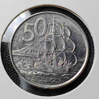 KK钱币收藏小铺  第395期  2月预留时间 周末发货 - 2009新西兰50分 