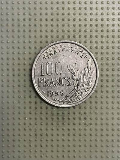 2026年第25场各国散币拍卖（总第175场）年前发货截止到11号 - 法国1955年100法郎