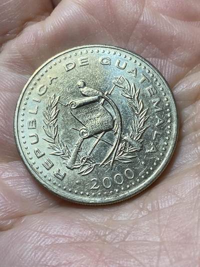 2026年第二十二场(总第一百九十一场）外国好品散币场(免佣金) - 危地马拉🇬🇹2000年1格查尔(第一版)
