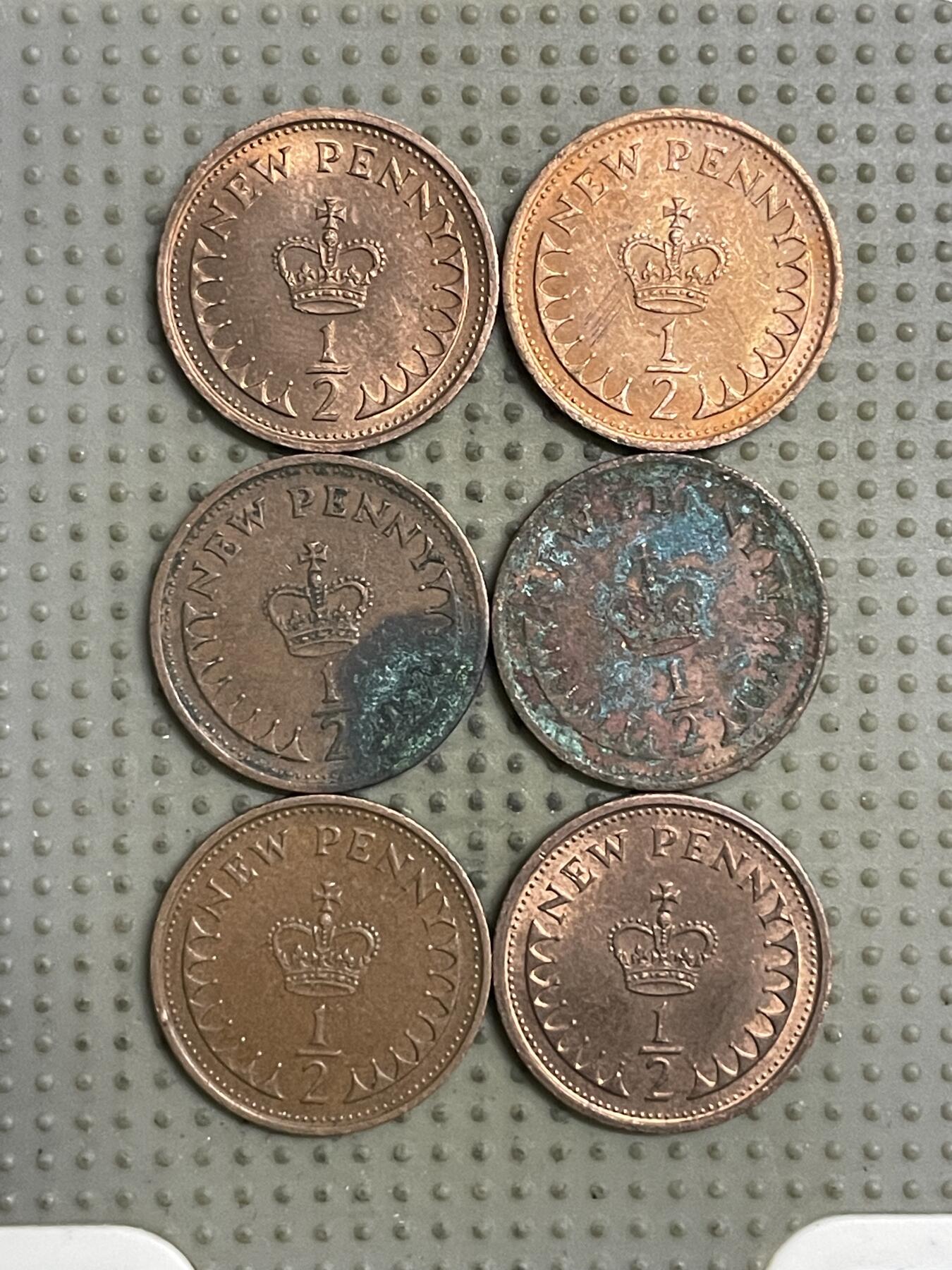 2026年第25场各国散币拍卖（总第175场）年前发货截止到11号 英国1/2便士6枚