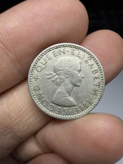 2025年集古藏今外币拍卖第二期-第6场—（总第306拍），可以寄存60天，满160元包邮。 - 1965年新西兰6便士