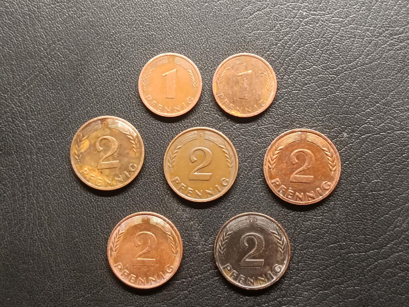 荟藏特别场次第二期——“社长的钢镚堆” 德国芬尼币批量七枚