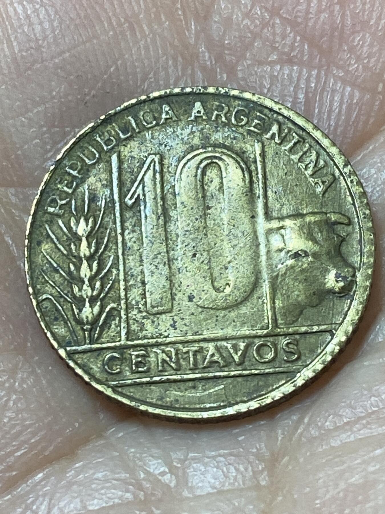 2026年第二十二场(总第一百九十一场）外国好品散币场(免佣金) 阿根廷🇦🇷1950年10分(1896–1950年第二版)