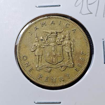 KK钱币收藏小铺  第395期  2月预留时间 周末发货 - 1967英属牙买加1便士 