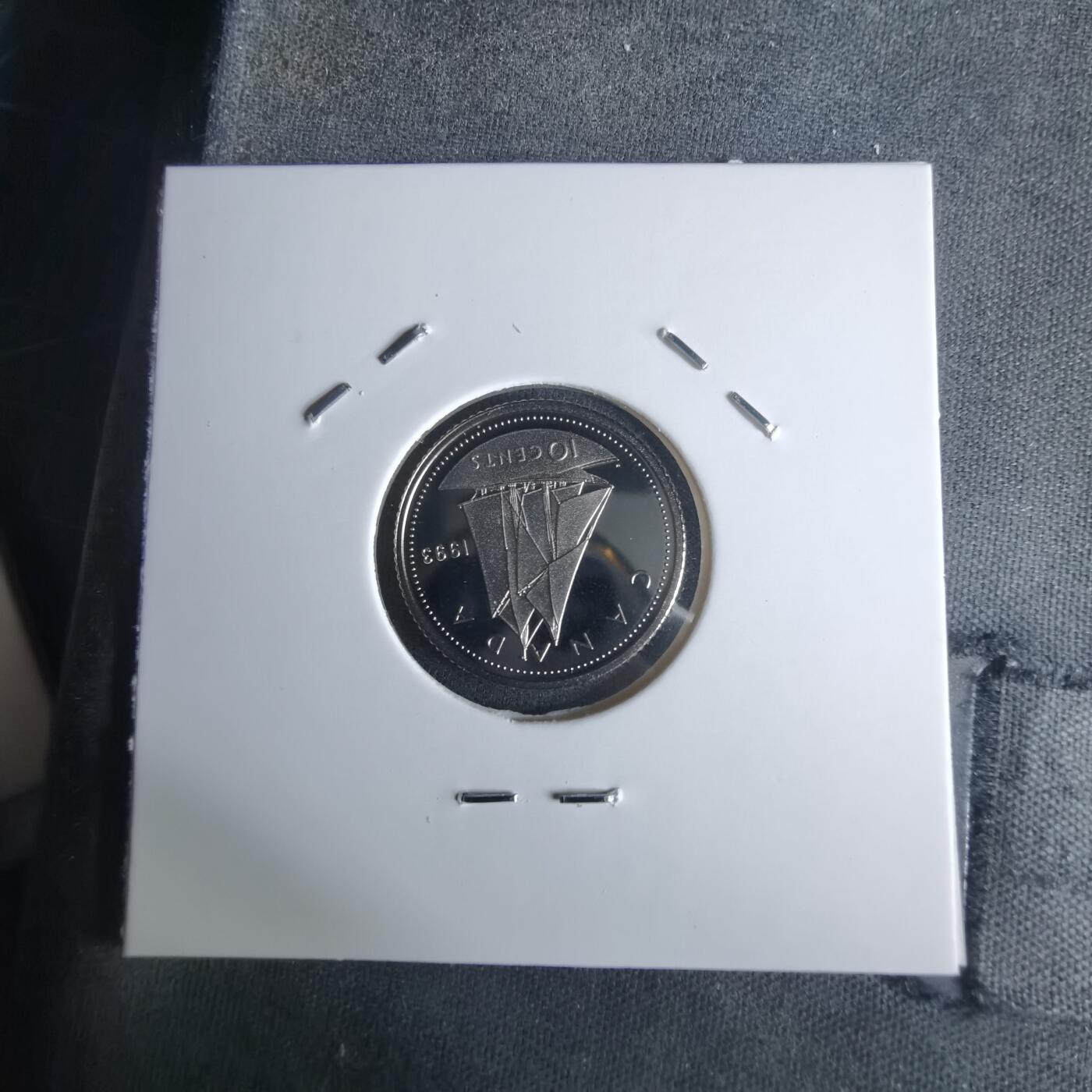 沼泽如烟--第990场 加拿大1993年10分精制币