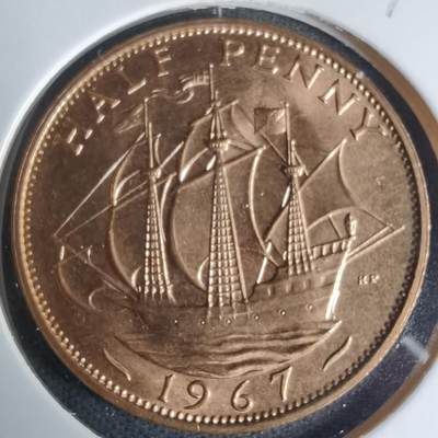 沼泽如烟--第990场 - 英国1967年半便士