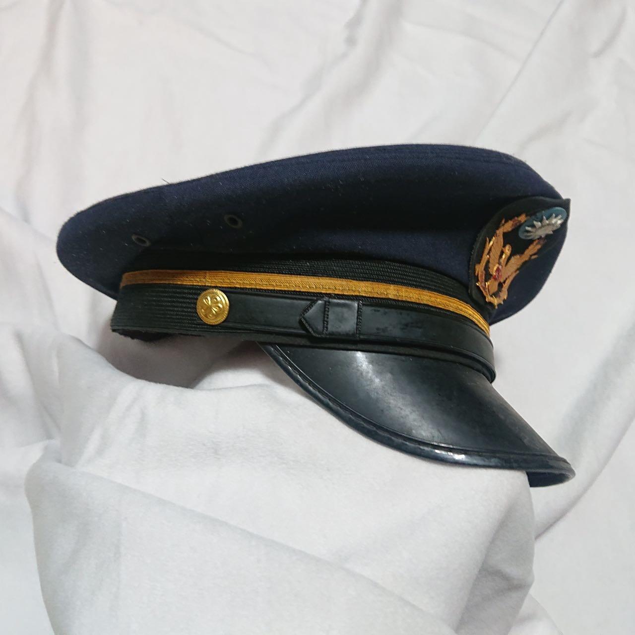 【第伍場】近代勋奖章徽章服饰杂项专场 上海兄弟帽厂-鸽子帽徽大檐帽，制作精良，头围约55-56cm