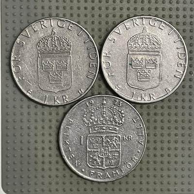 2026年第25场各国散币拍卖（总第175场）年前发货截止到11号 - 瑞典1克朗3枚