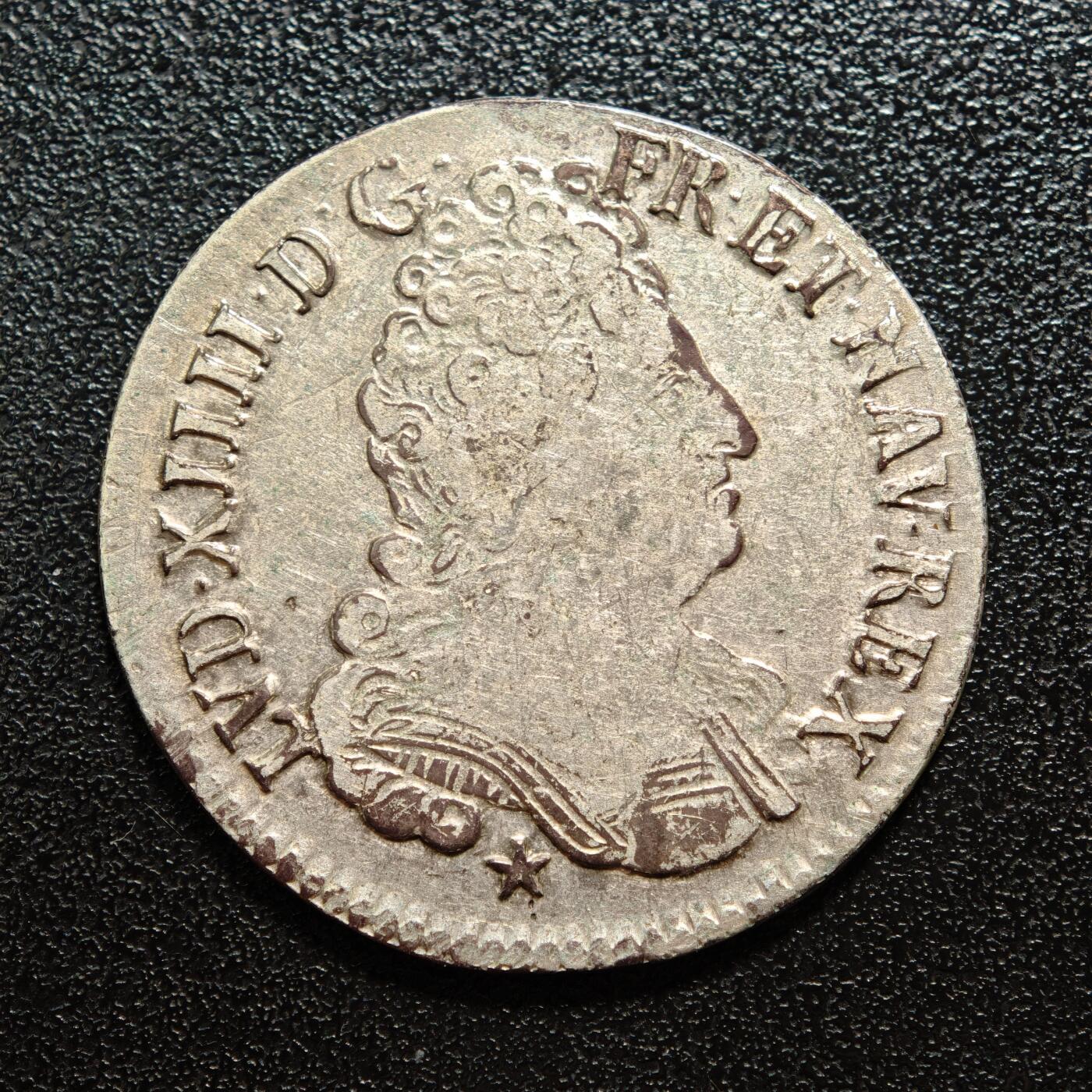 【德藏】世界币章拍卖第165期（拍品征集中~欢迎藏友联系） 1709年 法国阿图瓦地区路易十四埃居银币 直径约：34.7mm；重约：12.1g