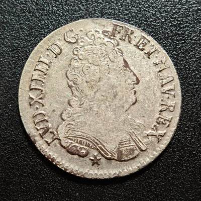 【德藏】世界币章拍卖第165期（拍品征集中~欢迎藏友联系） - 1709年 法国阿图瓦地区路易十四埃居银币 直径约：34.7mm；重约：12.1g