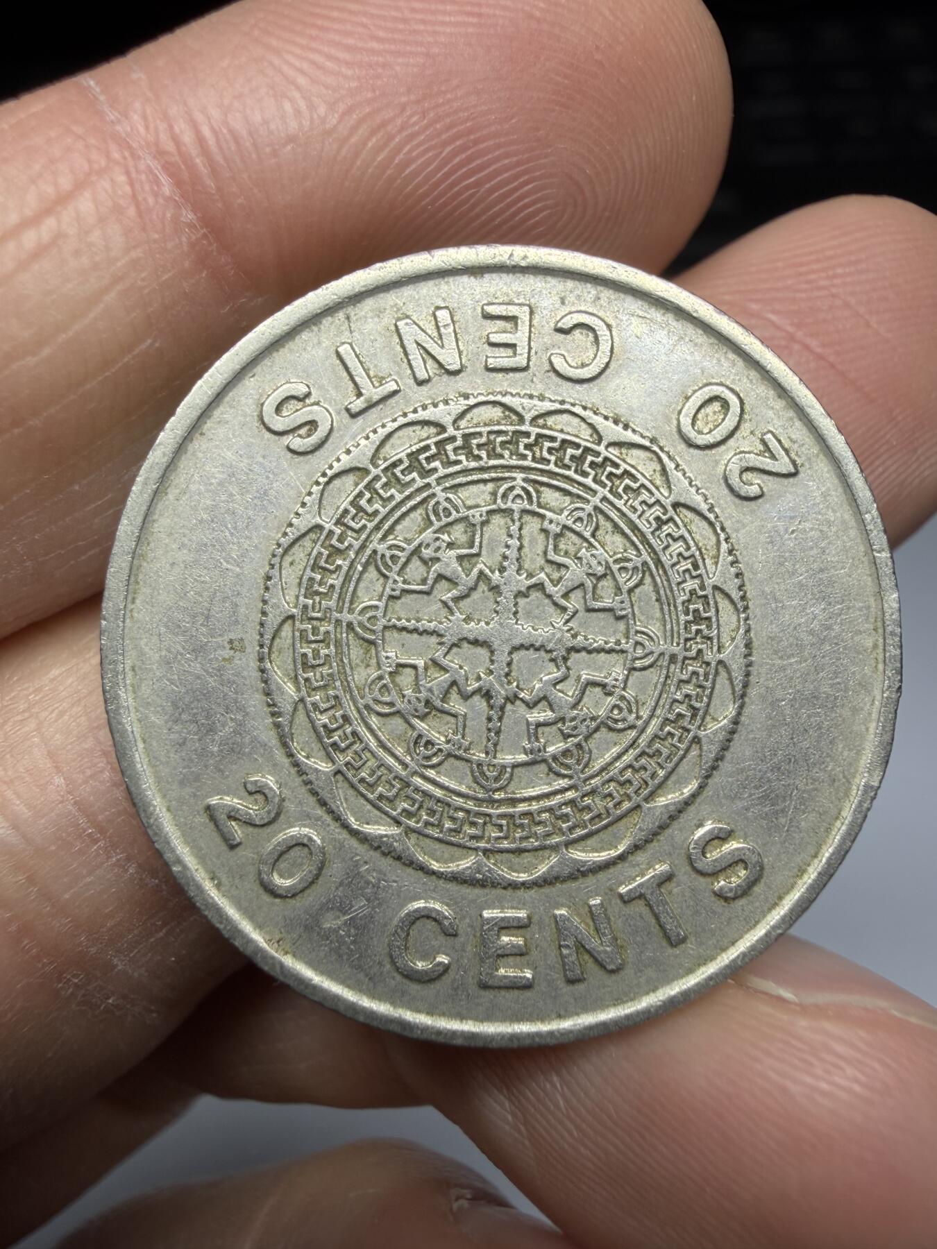 2025年集古藏今外币拍卖第二期-第6场—（总第306拍），可以寄存60天，满160元包邮。 1977年所罗门群岛20分