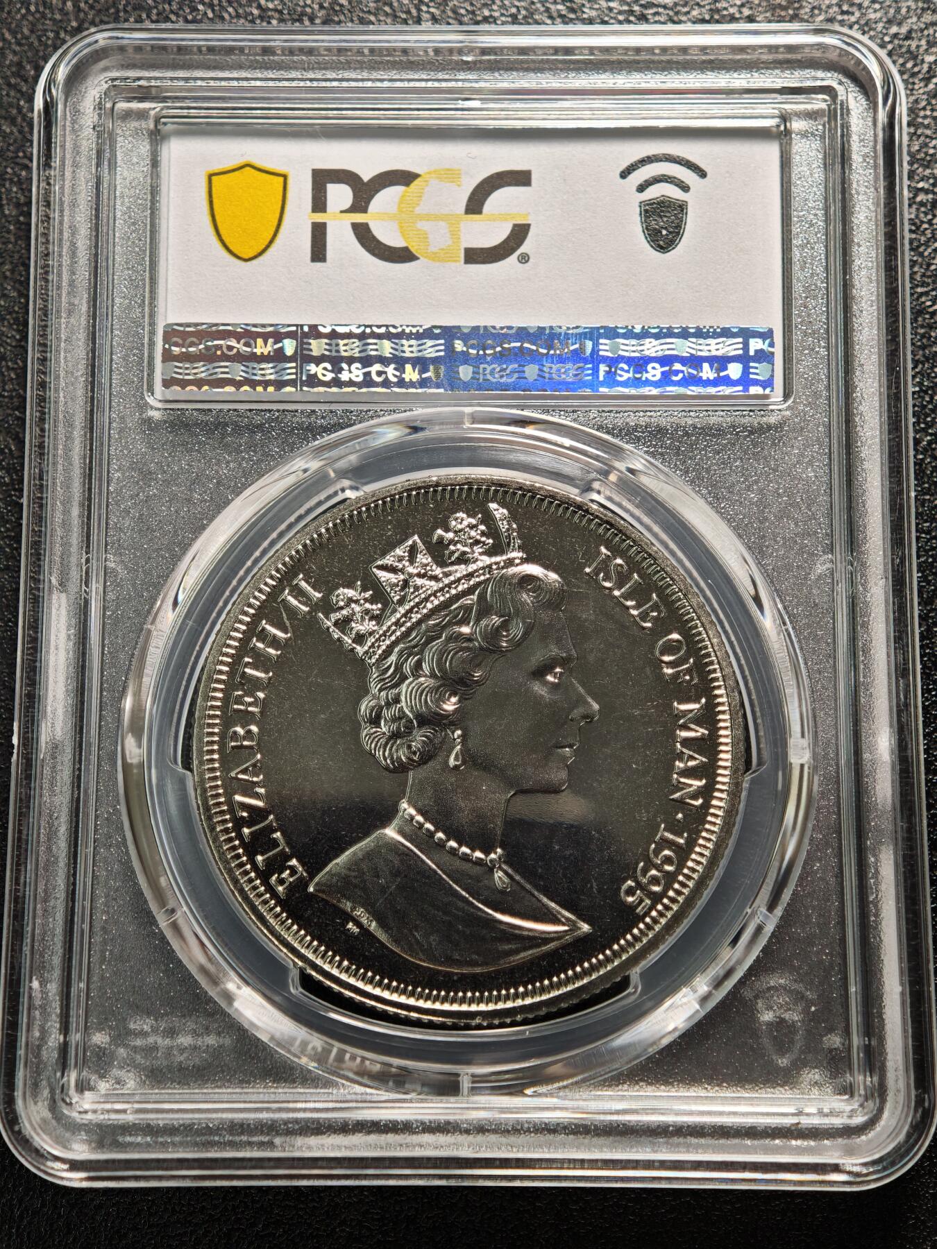 【德藏】世界币章拍卖第165期（拍品征集中~欢迎藏友联系） 1995年 马恩岛祖冲之指南车1克朗纪念镍币 PCGS MS67