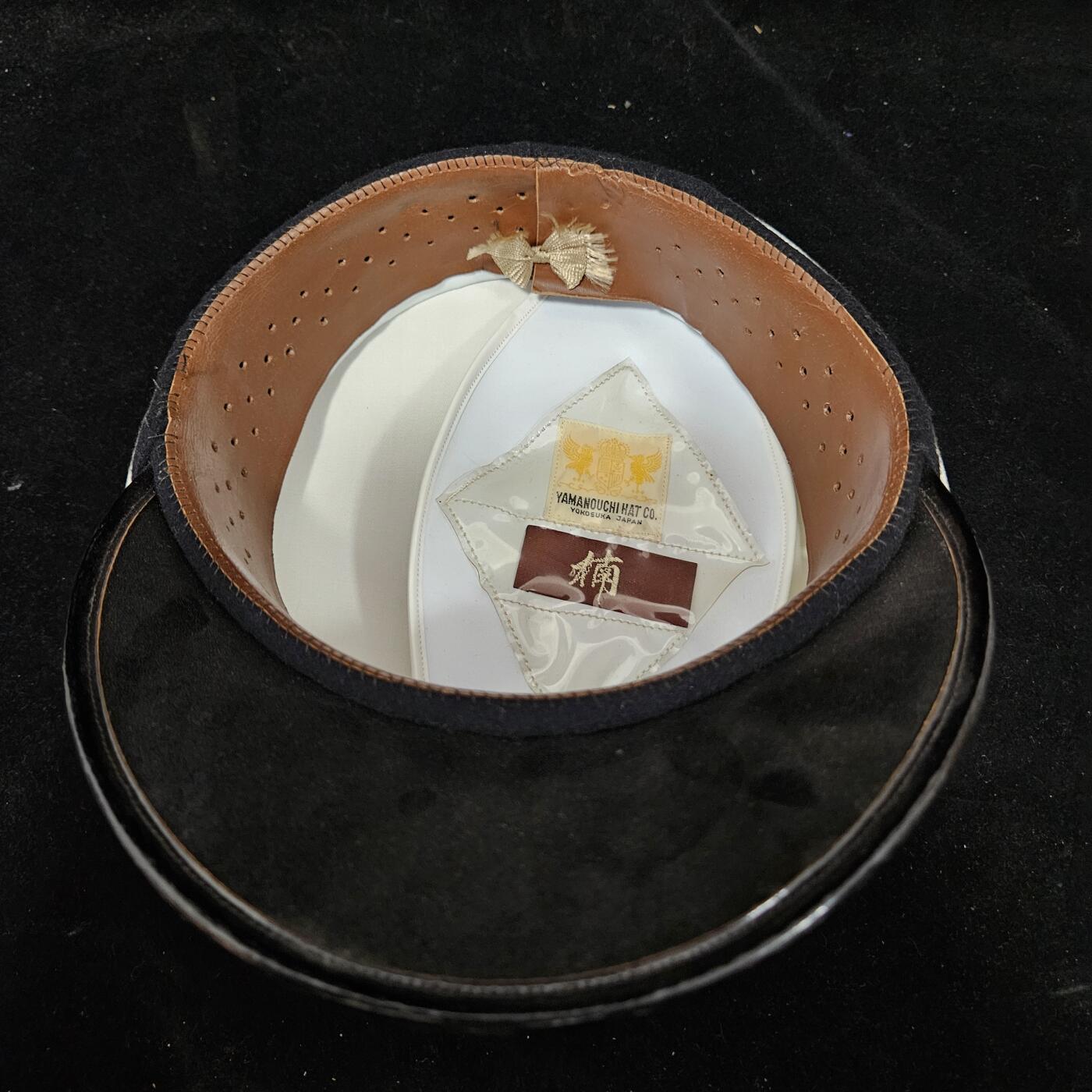 0元起拍勋章 第333期 咸鱼国勋章拍卖专场 2月11日（周三）下午6：00开始 日本早期50-60s海自佐官大檐帽 55cm