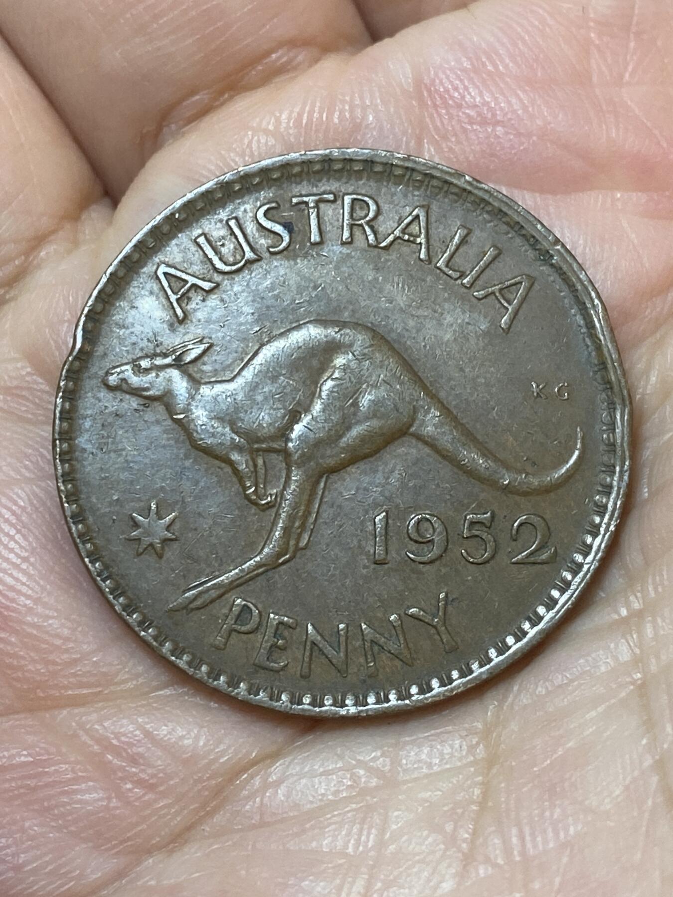 2026年第二十二场(总第一百九十一场）外国好品散币场(免佣金) 澳大利亚🇦🇺1952年1便士(乔治六世第二版，m版墨尔本造)