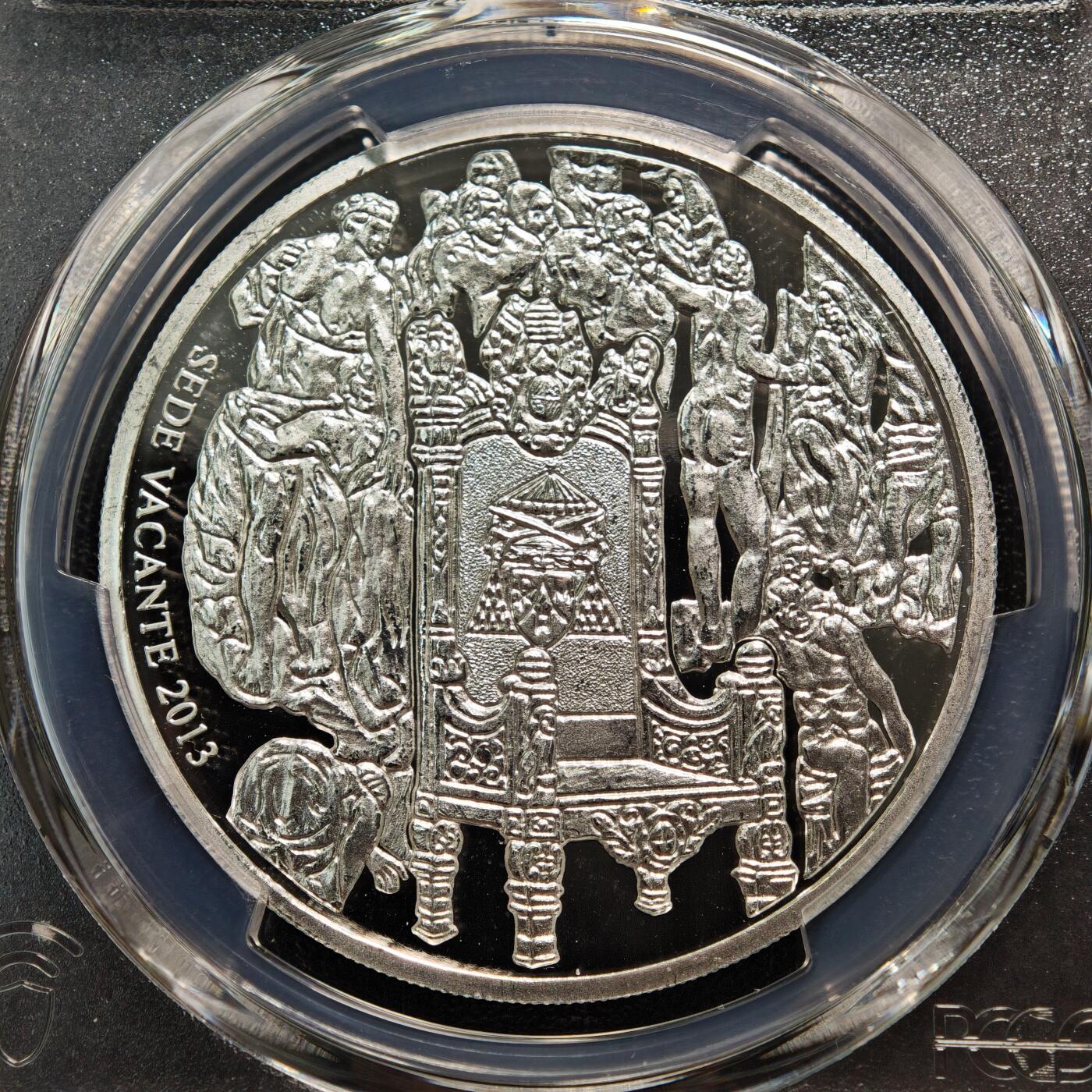 【德藏】世界币章拍卖第165期（拍品征集中~欢迎藏友联系） 2013年 多哥宗座缺位500法郎精制纪念银币 PCGS PR67DCAM