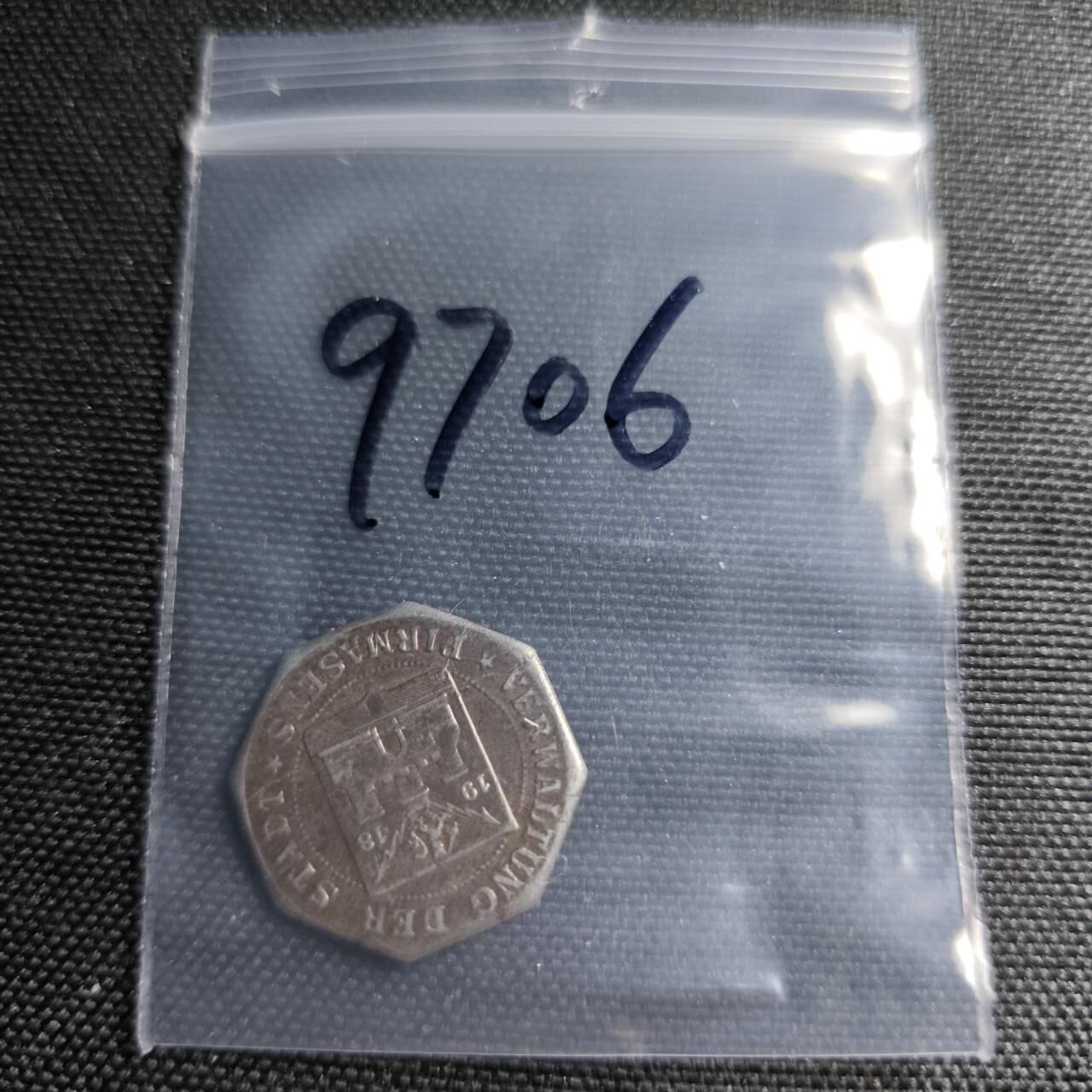 KK钱币收藏小铺  第397期 百期特怕（四拍之一） 2月预留时间 周末发货 1918 德紧Pirmasens10芬尼铁币