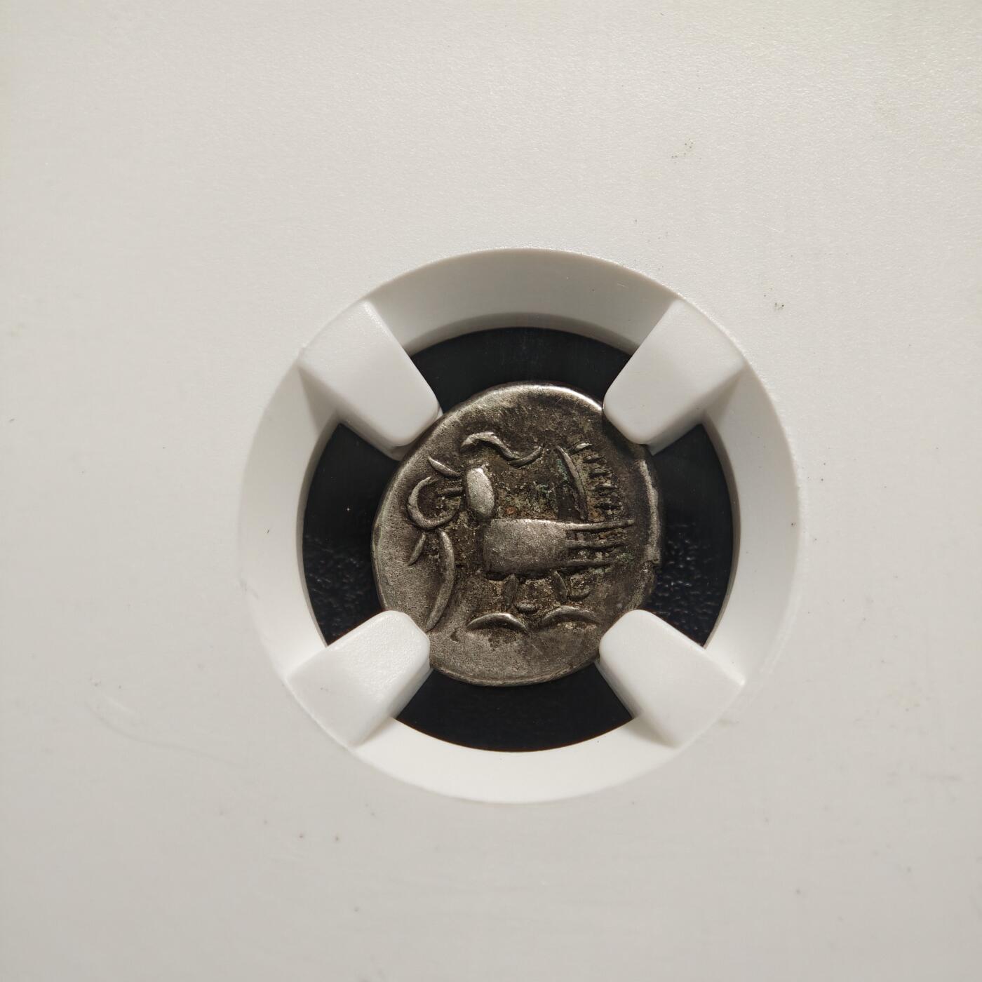 【德藏】世界币章拍卖第165期（拍品征集中~欢迎藏友联系） 1847-60年 柬埔寨小鸟银币 NGC VF