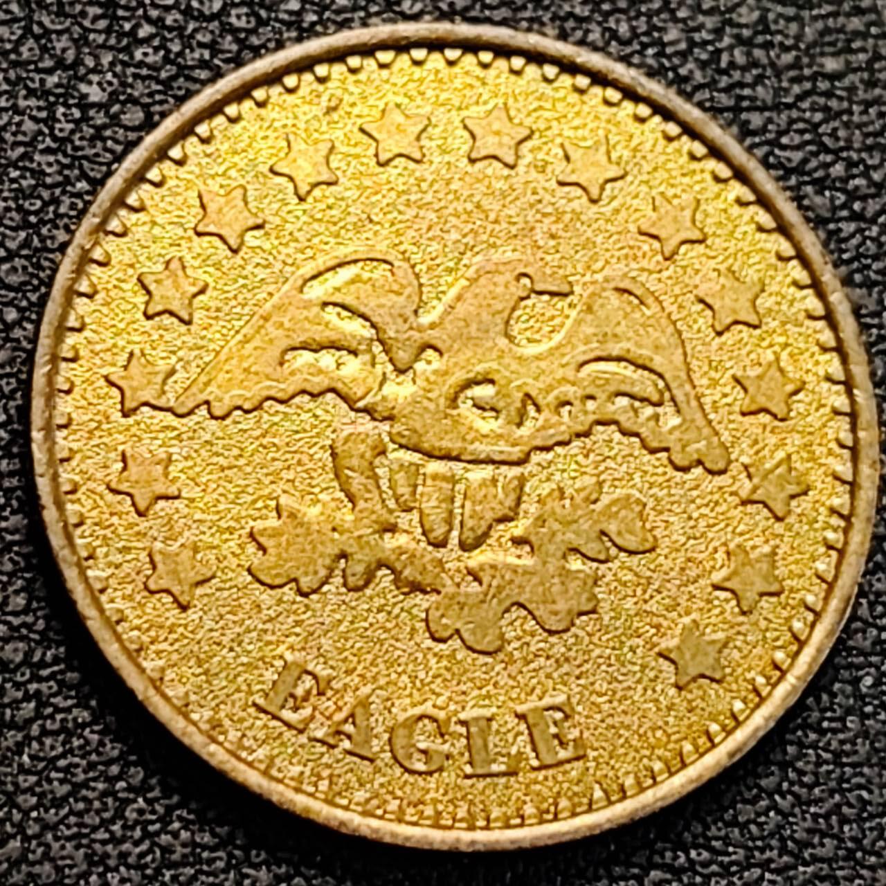 泉币菌-第186场- 小年快乐 精品福利场（本周五和之前的 2月14日发货） 美国 EAGLE公司 博彩与老虎机游戏代币 “鹰币”