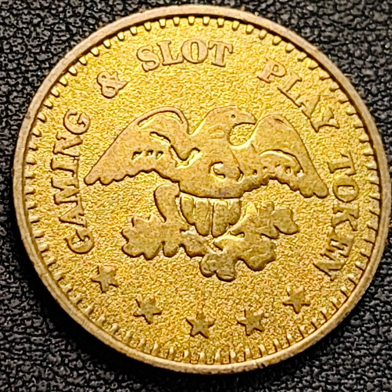 泉币菌-第186场- 小年快乐 精品福利场（本周五和之前的 2月14日发货） 美国 EAGLE公司 博彩与老虎机游戏代币 “鹰币”