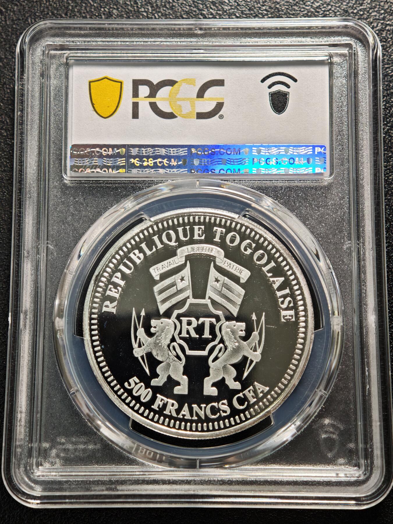 【德藏】世界币章拍卖第165期（拍品征集中~欢迎藏友联系） 2013年 多哥宗座缺位500法郎精制纪念银币 PCGS PR67DCAM