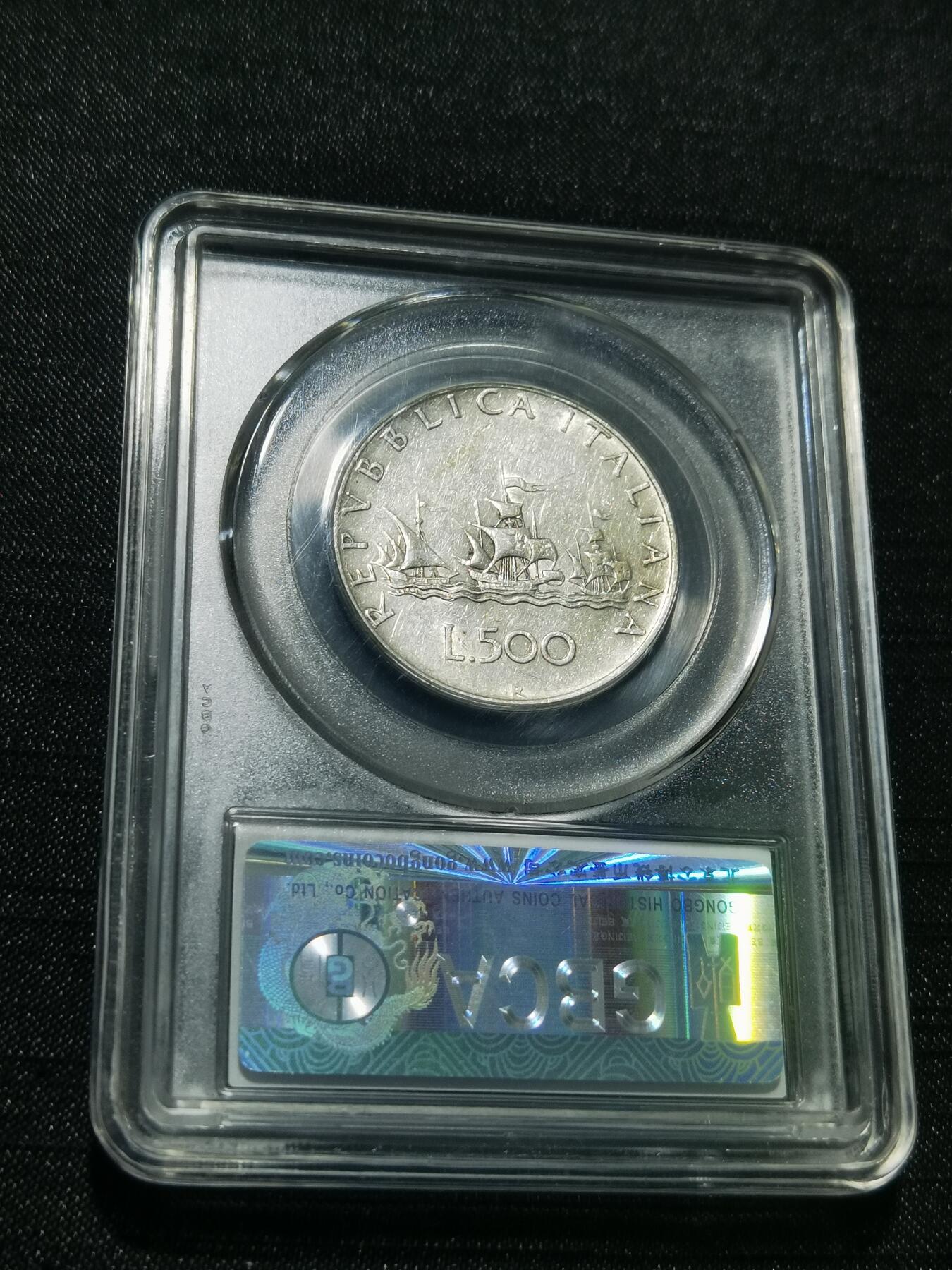 天下钱庄专场欢迎参拍 意大利少女500里拉银币