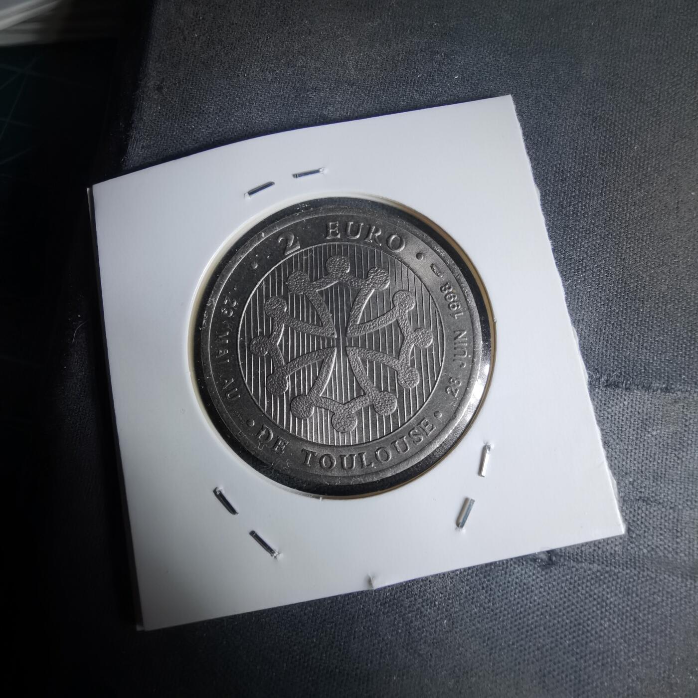 沼泽如烟--第990场 1998年法国地铁2欧纪念币