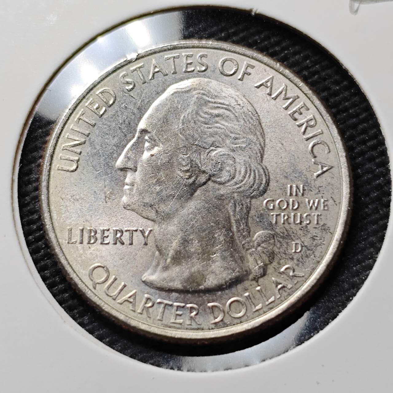 KK钱币收藏小铺  第395期  2月预留时间 周末发货 2013美国25美分 纪念币