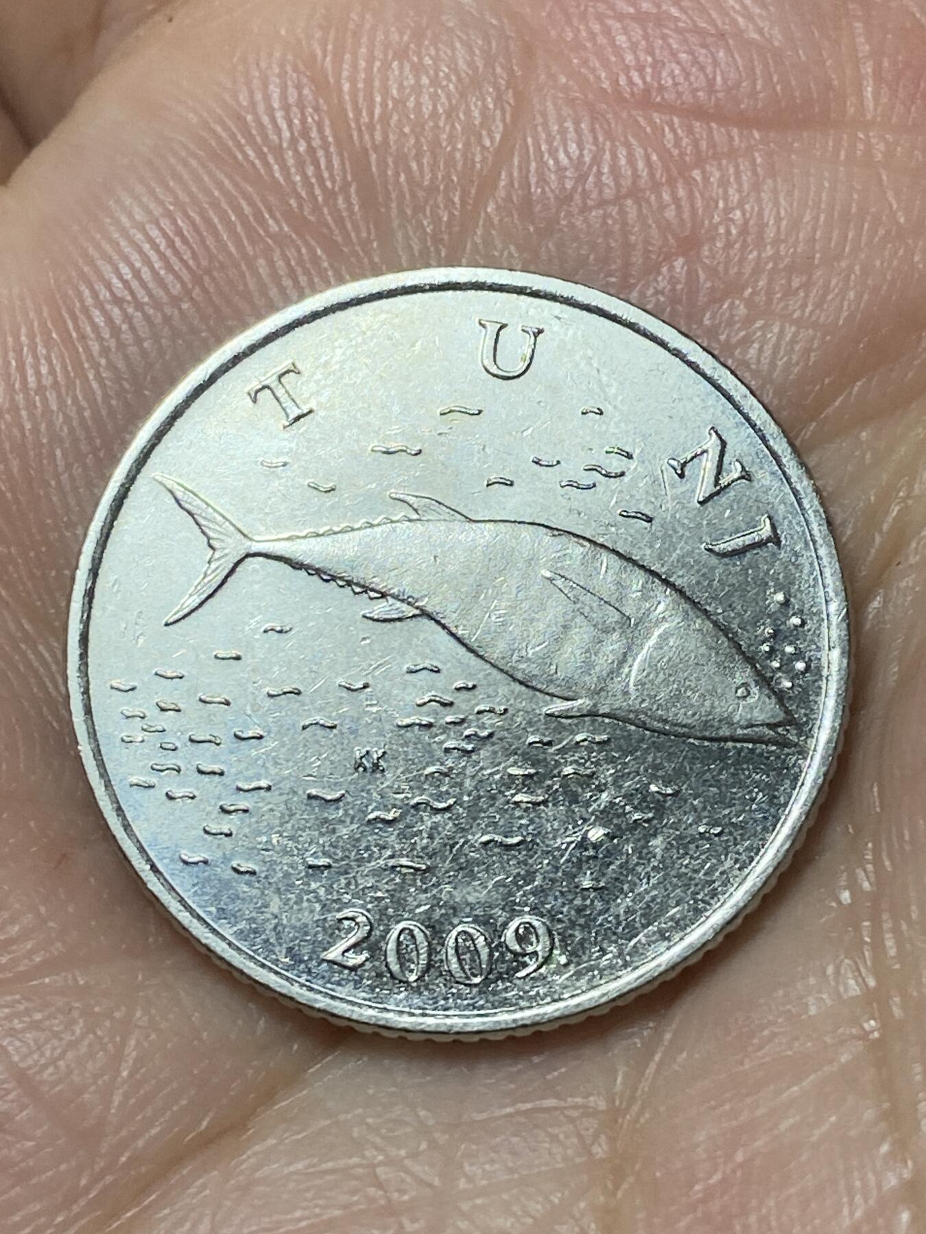 2026年第二十二场(总第一百九十一场）外国好品散币场(免佣金) 克罗地亚🇭🇷2009年2库纳(奇数年，克罗地亚语版)