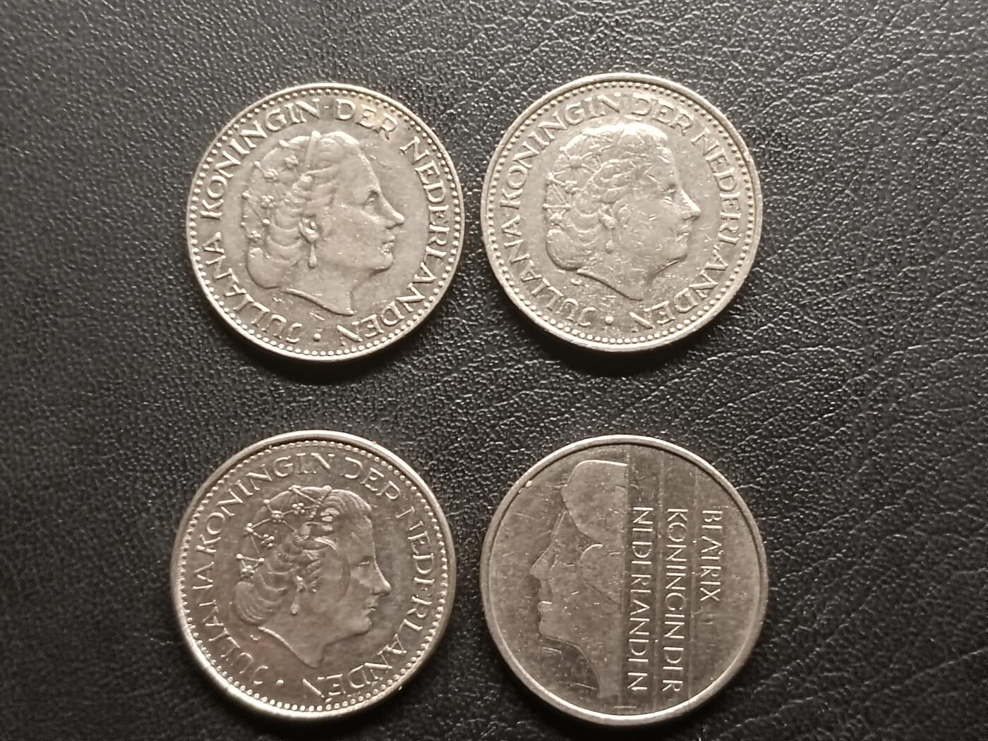 荟藏特别场次第二期——“社长的钢镚堆” 荷兰1盾批量四枚