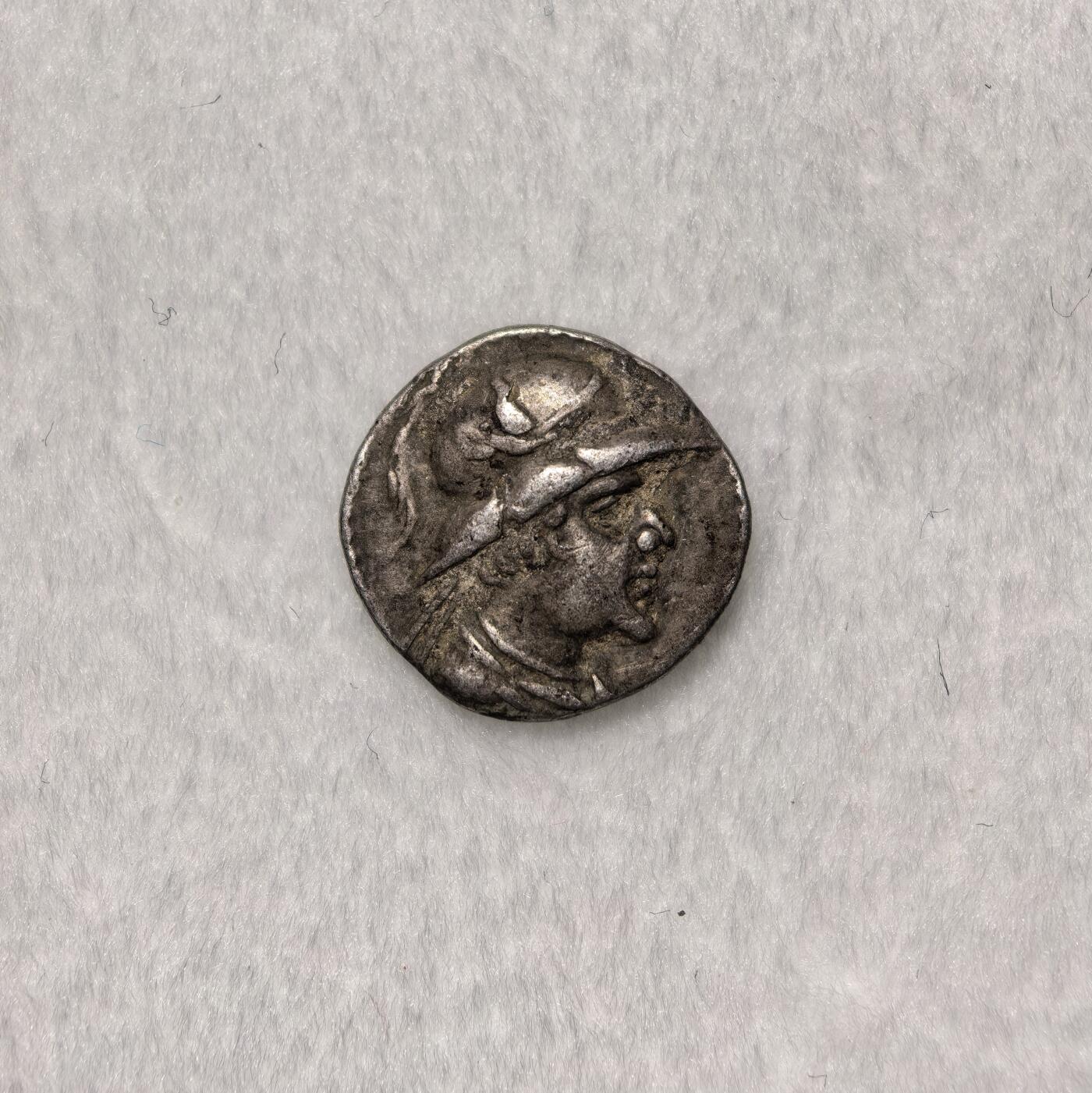 丝路钱币— 巴克特里亚王朝  攸克拉提底斯一世1奥波银币