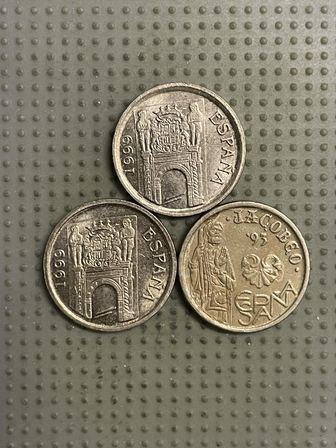 2026年第25场各国散币拍卖（总第175场）年前发货截止到11号 西班牙5比赛塔纪念币3枚