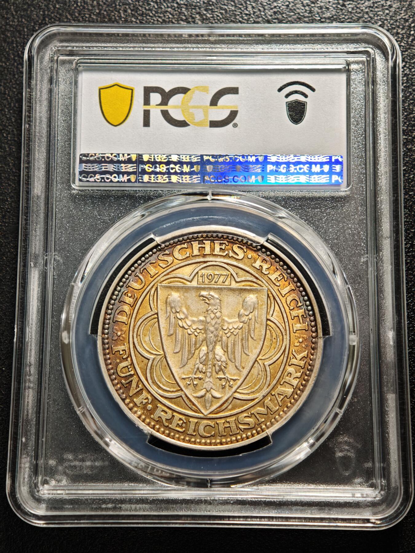 【德藏】世界币章拍卖第165期（拍品征集中~欢迎藏友联系） 1977年 德国纪念不莱梅港成立150周年纪念