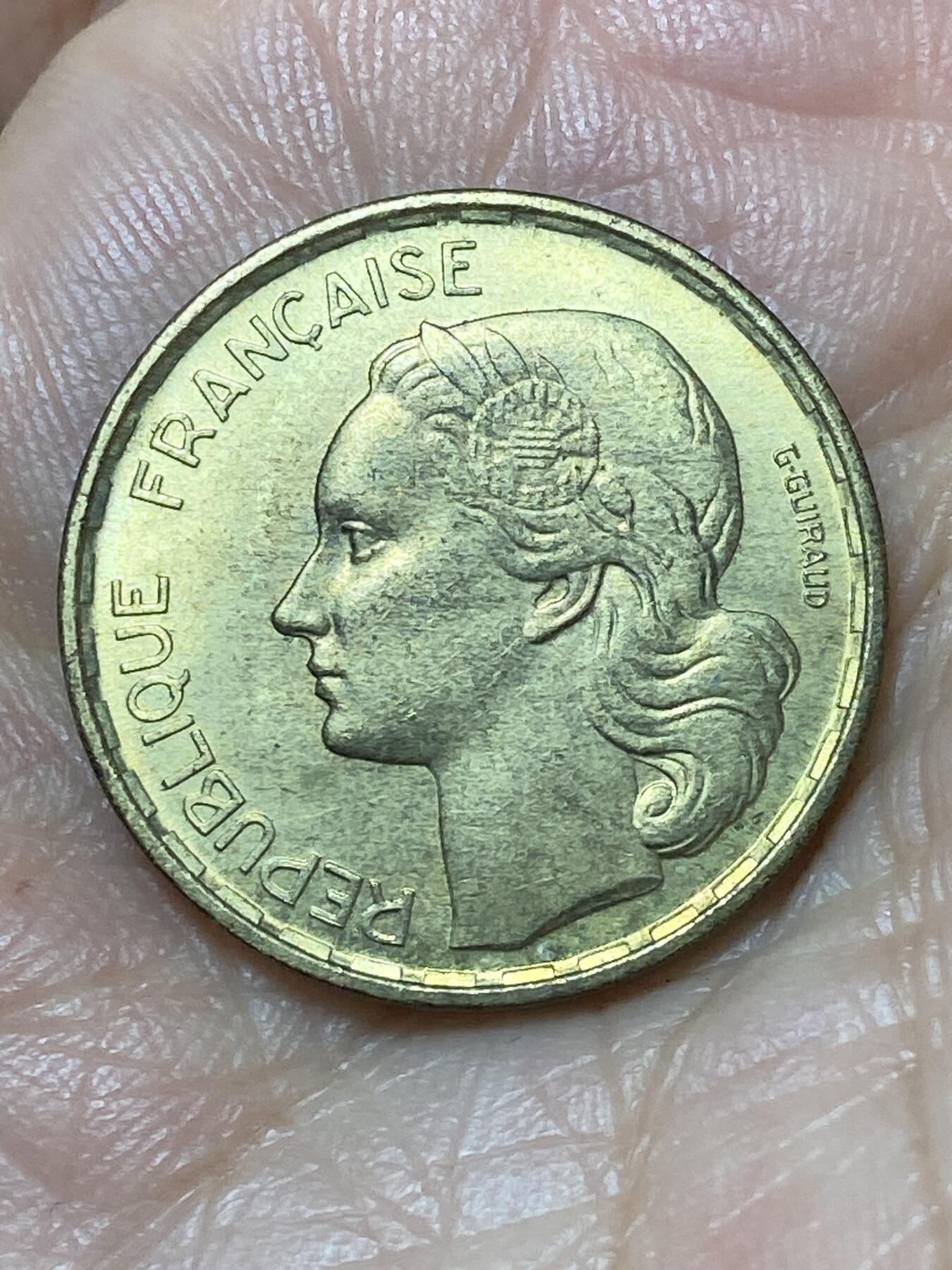 2026年第二十二场(总第一百九十一场）外国好品散币场(免佣金) 原光好品–法兰西第四共和国1953年20法郎