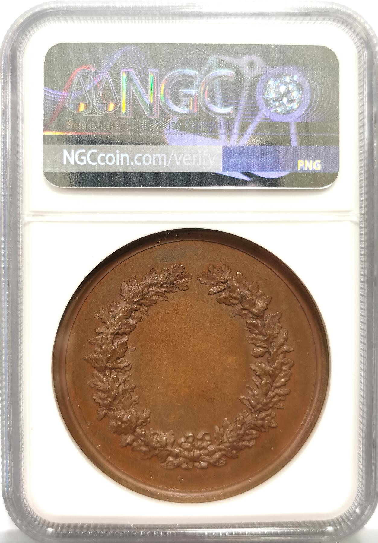 博洋堂蛇年收官专场暨第161期（全场包邮） NGC MS62BN 瑞典地方农业铜质奖章，43mm，加厚盒