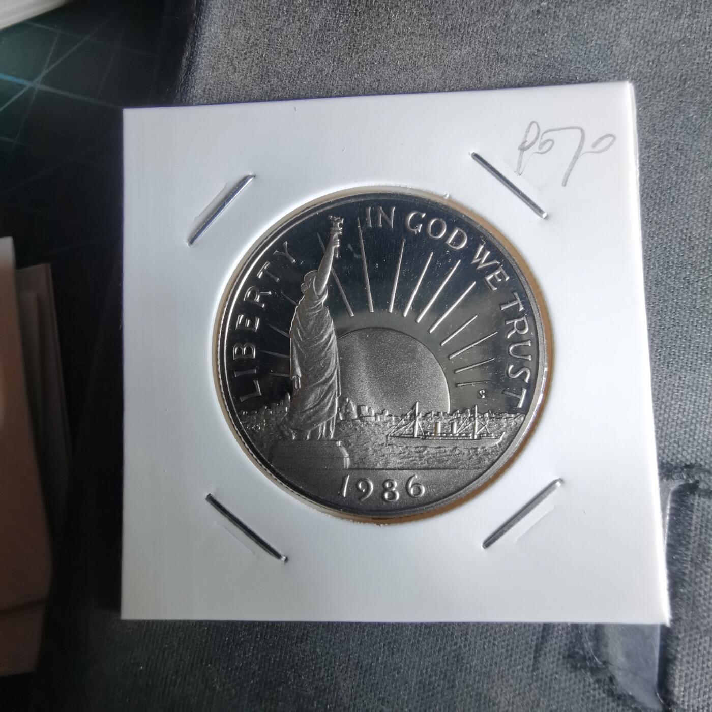 沼泽如烟--第990场 美国1986年半美元纪念币精制币