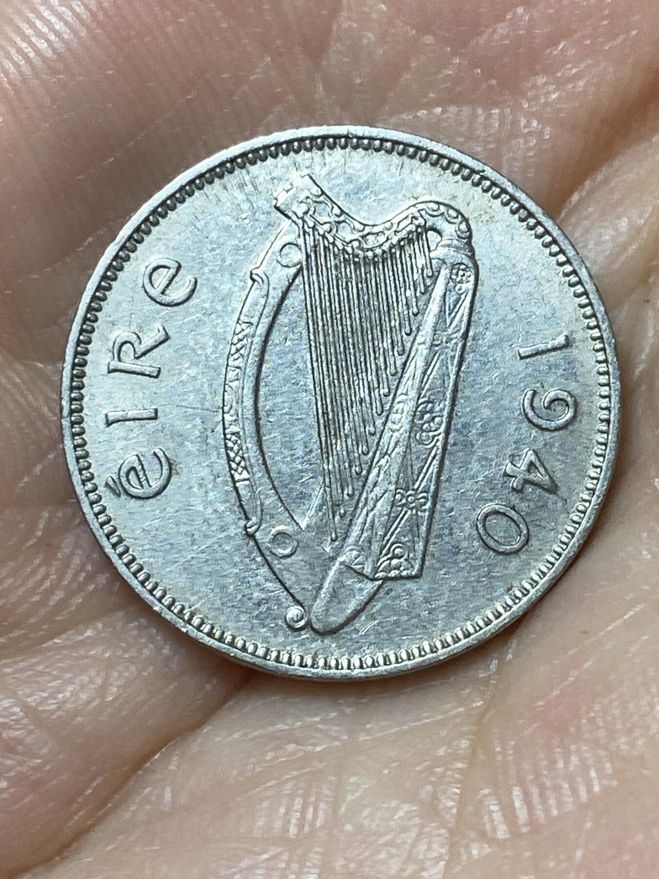 2026年第二十二场(总第一百九十一场）外国好品散币场(免佣金) 少见–爱尔兰🇮🇪1940年6便士(共和国时期第一套第一版，纯镍材质版，关门年仅发行2年)