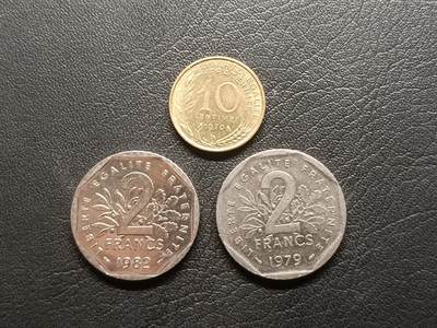 荟藏特别场次第二期——“社长的钢镚堆” - 法国硬币批量三枚